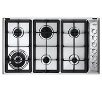 DE LONGHI PLI69GHD PIANO COTTURA A GAS ACCIAIO INOX 90 CM 5 BRUCIATORI