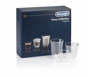 DE LONGHI SET 6 BICCHIERI TERMICI CAFFE' CAPPUCCINO LATTE MACCHIATO - THERMOCUP