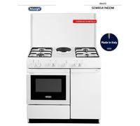 SEW8541NEDM - Cucina a gas con forno elettrico, 4 fuochi, 86x50 cm, colore Bianco