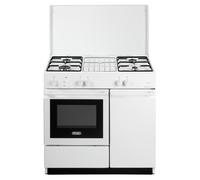 DE LONGHI SGGW854NEDM CUCINA A GAS 86x50CM 4 FUOCHI FORNO A GAS - BIANCA