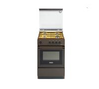 DE LONGHI SGK554GBN CUCINA 50X50 4 FUOCHI A GAS COPERCHIO IN CRISTALLO