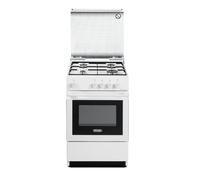 DE LONGHI SGW554GNN CUCINA 50x50x85 cm BIANCO FORNO A GAS 4 FUOCHI + COPERCHIO