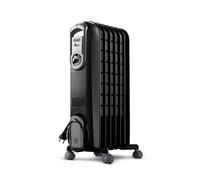 De’Longhi V550715.BG stufetta elettrica Interno Beige, Nero 1500 W Riscaldatore ambiente elettrico a olio