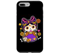De Los Muertos La Catrina Day of the Dead Rose Sugar Skull Custodia per iPhone 7 Plus/8 Plus