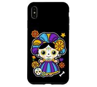 De Los Muertos La Catrina Day of the Dead Rose Sugar Skull Custodia per iPhone XS Max