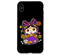 De Los Muertos La Catrina Day of the Dead Rose Sugar Skull Custodia per iPhone XS Max