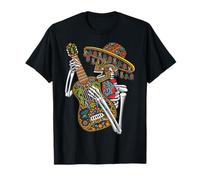 De Los Muertos La Catrina Day of The Dead Rose Sugar Skull Maglietta