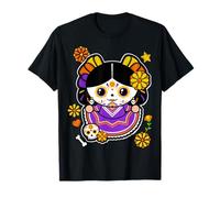 De Los Muertos La Catrina Day of The Dead Sugar Skull Women Maglietta