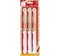 De Luca Coltellerie DEL200 Coltelli per Tavola, Bianco, 6 pezzi