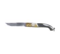 De Luca Coltello Zuavo Lama in Acciaio Inox. Manico in Finto Corno.