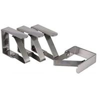 De Luca Ferma TOVAGLIA in Acciaio Kit 4 Pezzi