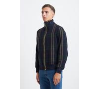 De Matteo Bomber a Quadri con Chiusura a Cerniera e Finiture Elasticizzate gb13388 - Multicolore / 46