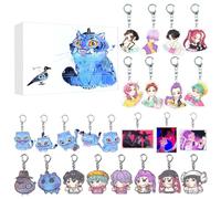 de-mon Hunters - Calendario dell'Avvento 2025, 24 giorni di Natale, conto alla rovescia, portachiavi con ciondolo in acrilico, regalo a sorpresa di Natale per le amanti