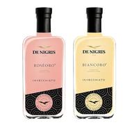 De Nigris Linea Excellence Set Condimenti RoséOro & BiancOro 250ml x 2 | Condimento Agrodolce con Barrique di Rovere, Note Floreali e Fruttate | Ideale per Tartare, Insalate, Verdure e Marinature