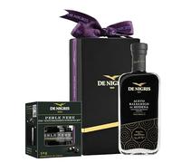 De Nigris Set Gourmet Aceto Balsamico di Modena IGP Ricetta del Fondatore 250ml e Perle Nere 50g | Condimento Italiano Autentico per Insalate, Carne, Pesce, Dessert e Idee Creative