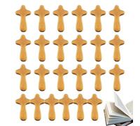 De Oración - De Madera Compacta Para Colgar O Sujetar En La Mano | Mini Cruces A Granel Ideales Para Rezar, Meditar, Uso Personal, Decoración De Hogar O Iglesia Y Actividades Religiosas Al A
