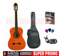 DE SALVOCHITARRA CLASSICA 4/4 KIT BORSA + ACCORDATORE + CORDE + OTTIMA QUALITÀ