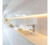 DE SANCTIS LIGHT DESIGN Sottopensile Cucina Neon Barra Led Soggiorno Camera Profilo Con Sensore Dimmer Sfioramento Touch Lampada Striscia Luce Luminosa Continua Made In Italy