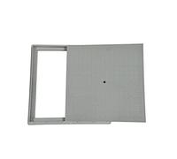 De Santis Chiusino in PVC plastica Completo di Coperchio e Telaio Grigio 25x25 35x35 45x45 55x55 Made in Italy (cm 55 x 55)