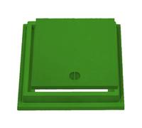 De Santis Chiusino Verde in PVC plastica Completo di Coperchio e Telaio 20x20 30x30 40x40 55x55 Serie Top Made in Italy (cm 55 x 55)