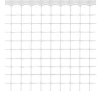 De Santis Rete Quadra Bianca in plastica PVC Esterno balconi ringhiere recinzioni frangivista frangisole Protezione Sicurezza H 1 MT Maglia 20x20 Vendita al Metro (15)