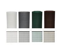 De Santis Rete Quadra in plastica PVC Esterno balconi ringhiere recinzioni frangivista frangisole Protezione Sicurezza Bianca Verde Antracite Marrone L 1 MT Maglia 10x10 Vendita al Metro (Marrone, 8)