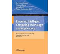 De-Shuang Huang Emerging Intelligent Computing Technology and Applic (Tascabile)