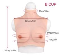 DE Silicone Seno Finto Texture Pelle Cosplay Transgender B-G Cup
