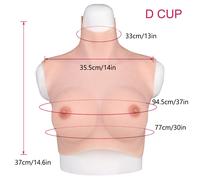 DE Silicone Seno Finto Texture Pelle Cosplay Transgender B-G Cup