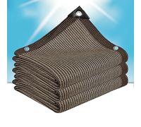 De Sombra - Telo parasole da giardino, resistente al 90%, con occhielli, per serre, animali domestici, uso esterno, resistente ai raggi UV, 5 x 6 m, colore: rosso