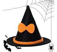De Sombrero De Bruja - Mini Decoración Artesanal Para Botellas Y Luces | Ideal Para Halloween Fiesta Hogar Dormitorio Librero Mesa Noche Celebración Temática