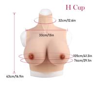 DE Stock stampi per seno in silicone C-H Cup Breast Forms seno finto crossdre...