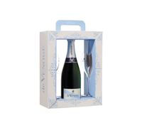 De Venoge Cordon Bleu Champagne AOC Brut 0,75 l, Confezione con flûtes