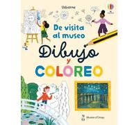 De visita al museo - Dibujo y coloreo