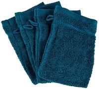 De Witte Lietaer 194686 Stephanie - Coppia di guanti da bagno di cotone, 100% cotone, Anatra verde, 15 x 22 x 1 cm, Confezione da 4
