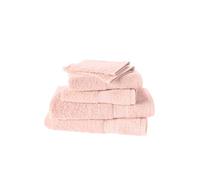 De Witte Lietaer 201390 Set di 2 Guanti + 2 Asciugamani 50 x 100 cm + 2 Teli per la Doccia 70 x 140 cm Cotone Rosa