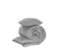 De Witte Lietaer Birds Parure copripiumino e federa, cotone, grigio, 140 x 220 cm