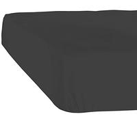 De Witte Lietaer Case Lenzuolo con Angoli Jersey, Cotone, Ebony, 160 x 200 x 30 cm