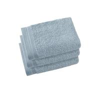 De Witte Lietaer Contessa Luxe - Set di 3 asciugamani per ospiti, in cotone, 40 x 60 cm, colore: Blu ghiaccio