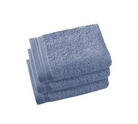 De Witte Lietaer Contessa Luxe - Set di 3 asciugamani per ospiti, in cotone, 40 x 60 cm, colore: Blu pietra