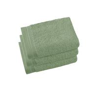 De Witte Lietaer Contessa Luxe - Set di 3 asciugamani per ospiti, in cotone, 40 x 60 cm, colore: Verde mare
