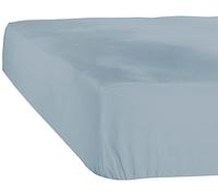 De Witte Lietaer Custodia Lenzuolo con Angoli Elasticizzati in Jersey, Cotone, Blu Ghiaccio, Letto Completo, 120x200x30 cm