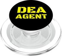 DEA Agent Uniform BACK PRINT Yellow Text On Duty Gear Police PopSockets PopGrip per MagSafe
