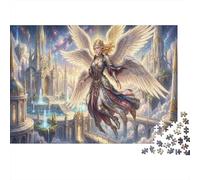 Dea Angelo a Sei Ali Puzzle 1000 Pezzi,Idea Regalo,Decorazione Casa,dai 14 Anni,Adulti E Ragazzi,Cartone Di Qualità,Sfida Impossibile,Gioco Educativo,Antistress 38x26cm