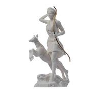 Dea Artemis Diana Statua Greca Natura Luna Alabastro 17 cm