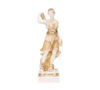Dea Artemis Diana Statua greca Natura Luna Oro Alabastro 20,66 pollici