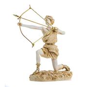 Dea Artemis Diana Statua Greca Natura Luna Oro Tono Alabastro 23,5 cm