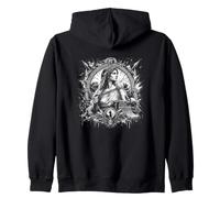 Dea Atena Antico Tempio Laurel Pergamena Saggezza Felpa con Cappuccio