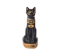 Dea Bastet Statua Gatto Egiziano Figurine Mitologica Scultura in Resina Tavolino della Decorazione 'Ornamento di Regalo Nero