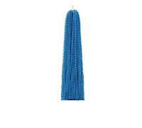 Dea Boho Box Trecce lunghe Capelli all'uncinetto, Estensioni dei capelli a treccia sintetica da 24 pollici for donne nere(Dark Blue)